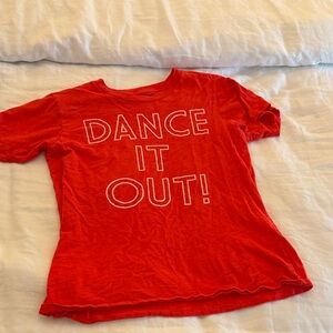 J. Crew Red Graphic Tee - Dance It Out